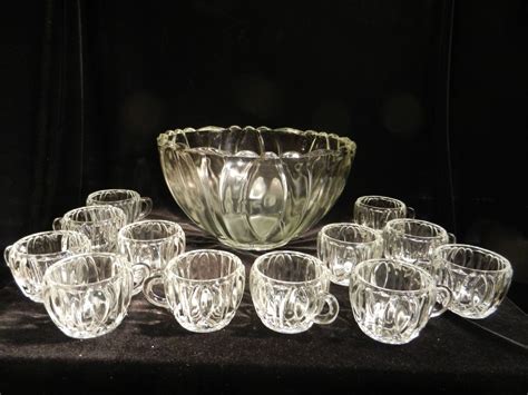 Vintage Crystal Punch Bowl Set SOLD on Ruby Lane