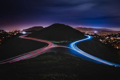 landscape, Light Trails, Long Exposure Wallpapers HD / Desktop and Mobile Backgrounds