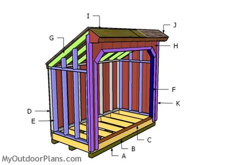 4x8 Wood Shed Plans | MyOutdoorPlans | Free Woodworking Plans and Projects, DIY Shed, Wooden ...