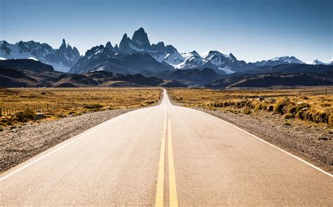 Photography, Landscape, Road, Nature, Field, Fence, Snowy Peak, Hill, Clear Sky wallpaper ...