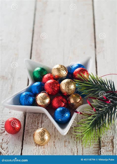 Christmas chocolate candy stock photo. Image of winter - 45118794