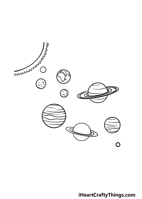 Solar System Drawing - How To Draw The Solar System Step By Step (2022)