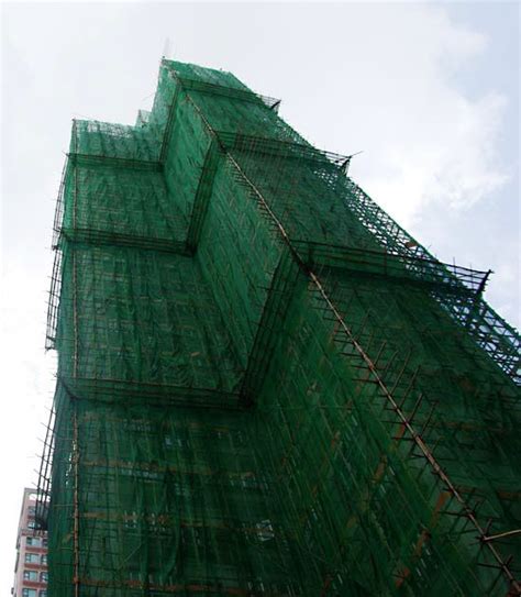 Bamboo scaffolding in Hong Kong (45 pics)