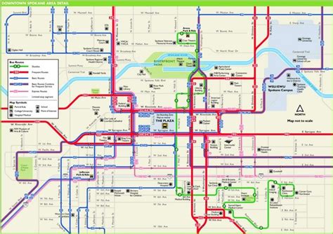 Spokane downtown transport map Transport Map, Downtown Spokane, Maps ...