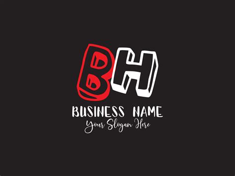 Minimalist Bh Letter Logo, Colorful BH Kids Business Logo 20606997 ...