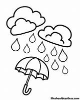Rain Coloring Pages Free Printable PDF Templates  Life Should Cost Less sketch template