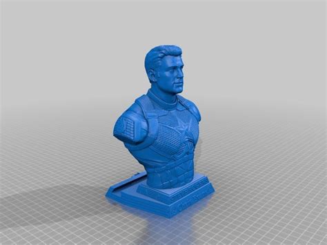 Captain America Bust 3D Printing Model STL