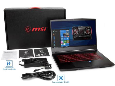 MSI GF63 Gaming Notebook, 15.6" IPS FHD, Intel 6-Core i7-8750H Upto 4.1GHz, 32GB RAM, 128GB SSD ...