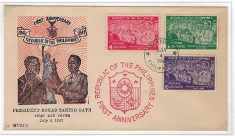 Philippine Republic Stamps : 1947 First Anniversary of Independence