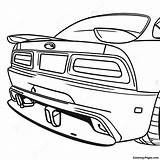 Sporty Jdm Car With Spoiler Coloring Page  Pagescom sketch template