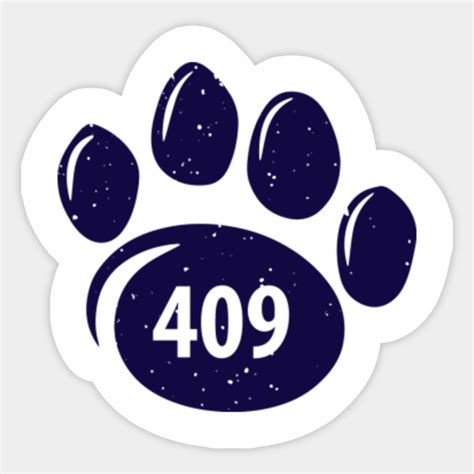 409 Paw Print - Penn State - Sticker | TeePublic