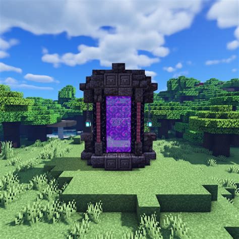 I made two simple nether portal designs! : Minecraftbuilds