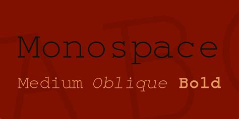 Monospace Font Family · 1001 Fonts