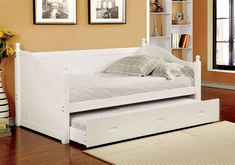 Walcott White Twin Trundle Daybed from Furniture of America (CM1928WH ...