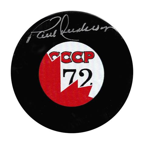 Paul Henderson Autographed 1972 Summit Series Puck - NHL Auctions