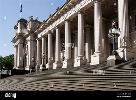 The Victoria Parliament House building in Melbourne Australia Stock ...