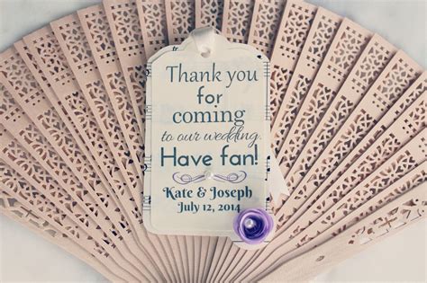 Wedding Fan • Favour Fan Personalised Gift Tags •Destination and Modern ...