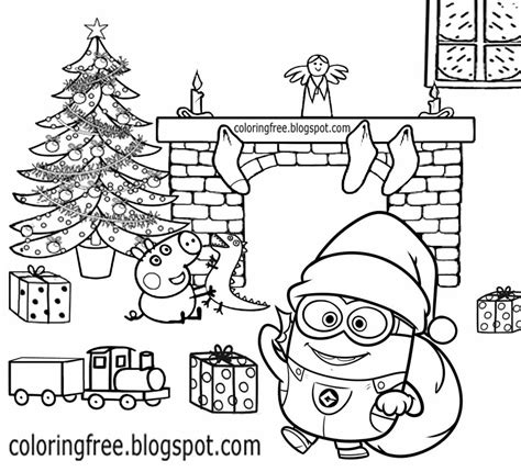 Free Coloring Pages Printable Pictures To Color Kids Drawing ideas: Cool Merry Christmas Minions ...