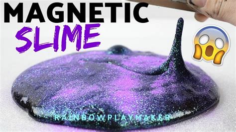 SLIME DIY! HOW TO MAKE MAGNETIC GLITTER SLIME! SCIENCE EXPERIMENT SLIME! - YouTube