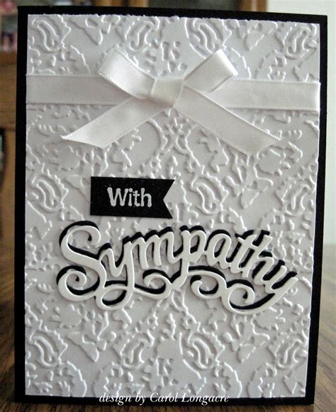 Our Little Inspirations: Black and White Sympathy Card