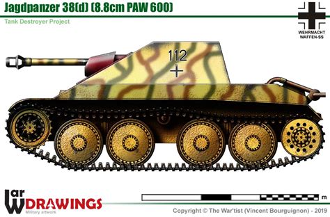 Jagdpanzer 38(d) mit 88mm PAW 600