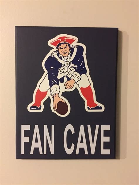 New England Patriots Fan Cave Wood Sign / New England Patriots