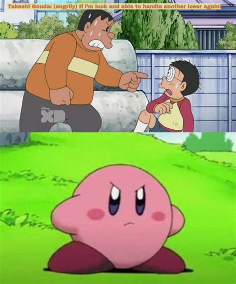 Kirby Hates Takeshi Bullying Nobita by zmcdonald09 on DeviantArt