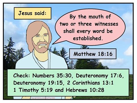 Two or three witnesses | Free Online Bible Comics, Bible verses and Gospel comics