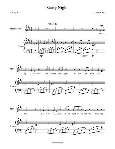 Starry Night Sheet music for Piano (Solo) | Musescore.com