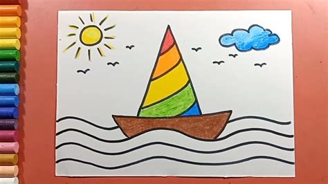 Boats Drawing For Kids