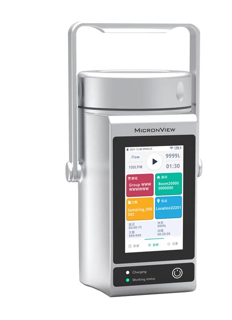 Continuous Sampling BioAerosol Sampler With LED Lighting from UK - MicronView