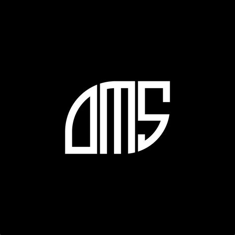 OMS letter design.OMS letter logo design on BLACK background. OMS creative initials letter logo ...