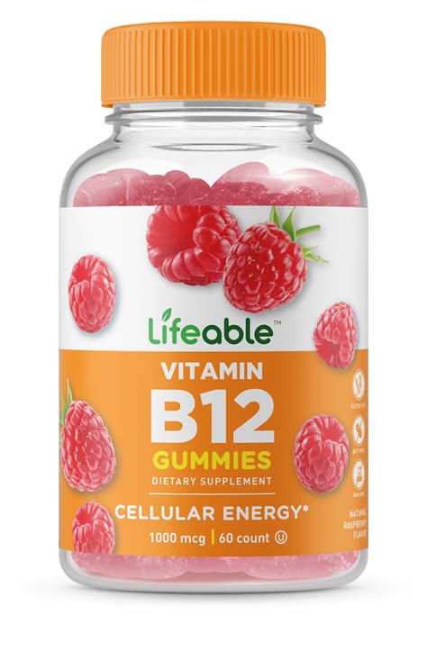 Lifeable Vitamin B12 - 1000 mcg - 90 Gummies - Walmart.com