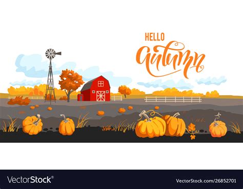 Seasonal harvest banner Royalty Free Vector Image