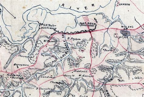 1860 Map of Caroline County Virginia Family Names Genealogy | Etsy