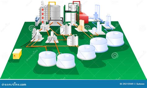 Petrochemical Illustration Operation Diagram Royalty Free Stock Images ...