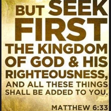 Seek First The Kingdom Of God And His Righteousness Pictures, Photos ...