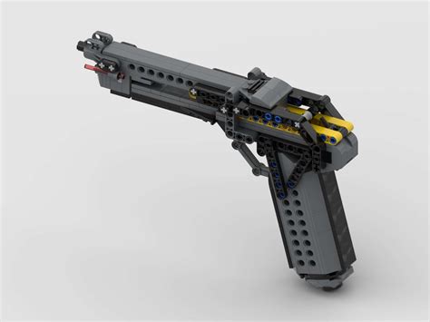 Functional semi-automatic rubber band gun : lego