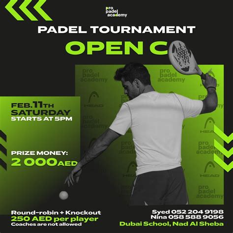 PADEL TOURNAMENT OPEN C - PRO PADEL ACADEMY | WeCourts Padel Tennis