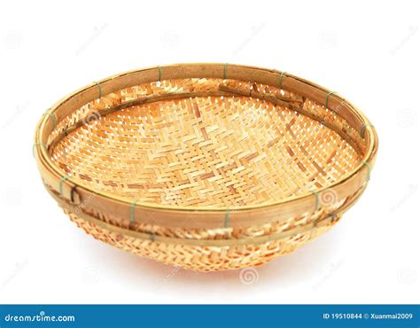 Bamboo basket stock photo. Image of fruits, kniting, traditional - 19510844