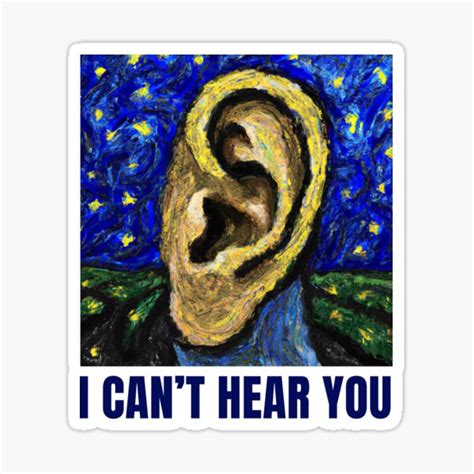 "Van Gogh Ear" Sticker for Sale by hajraqamar | Redbubble