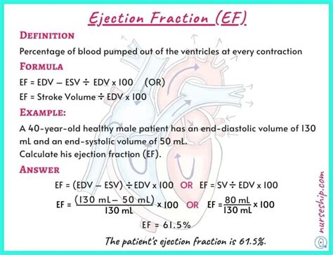 Calculate Left Ventricular Ejection Fraction