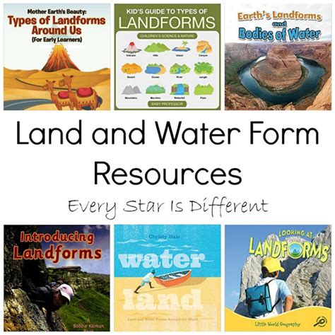 10+ Ways to Teach Land and Water Forms - Every Star Is Different