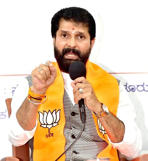 BJP MLA CT Ravi addresses during his meet press conference