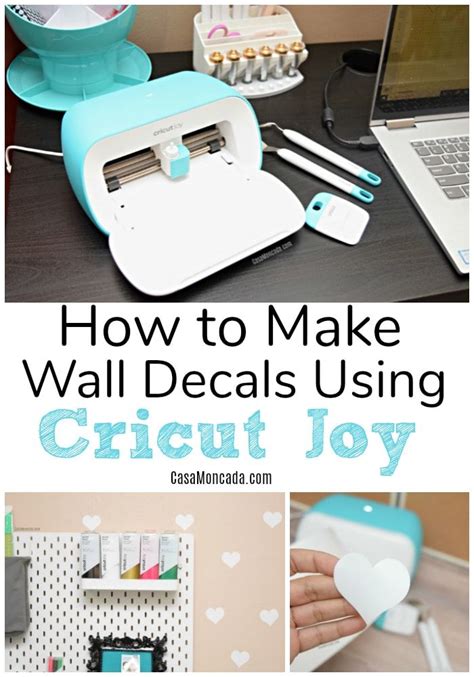 How to Make Wall Decals using Cricut Joy | Diy cricut, Cricut craft room, Wall decals