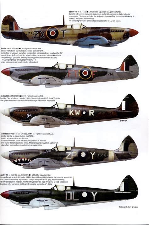 Supermarine Spitfire Mk VIII ,RAF variants, 1943/45 | Wwii fighter ...