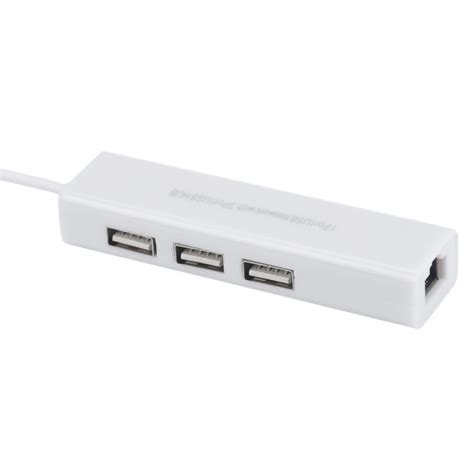 USB Hub 2.0 3 Ports and Ethernet Adapter via Micro USB Type B - Audiophonics