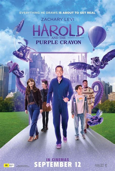 Movie poster for Harold and the Purple Crayon