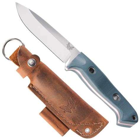 Benchmade 162 Bushcrafter Satin Finish Blade Fixed Knife | Mrknife