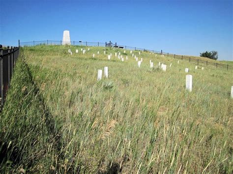 Little Bighorn Battlefield National Monument, Montana. Custer's last ...